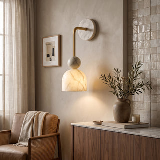 Campana Marble Bell Wall Sconce