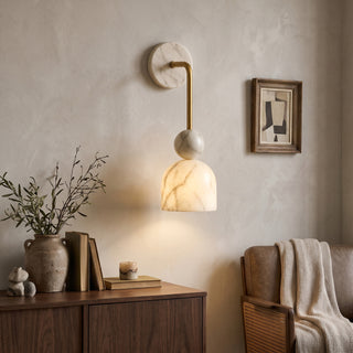 Campana Marble Bell Wall Sconce