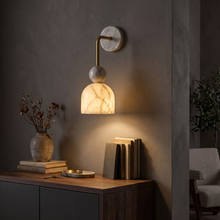 Campana Marble Bell Wall Sconce