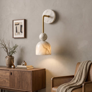 Campana Marble Bell Wall Sconce