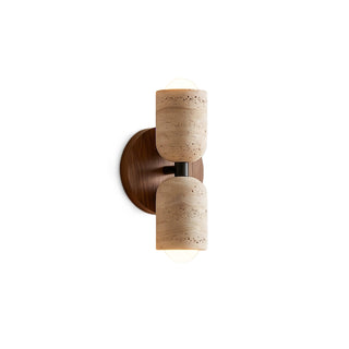 Capsula Travertine Bidirectional Sconce