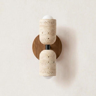 Capsula Travertine Bidirectional Sconce
