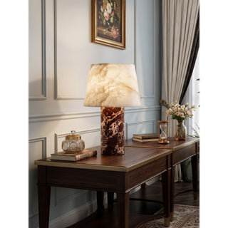 Candeeiro de Mesa Claret em Pedra Rosso