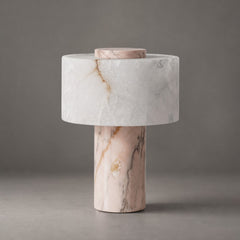 Blush Pink Onyx & White Alabaster
