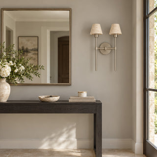 Duvessa Travertine Double Sconce