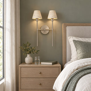 Duvessa Travertine Double Sconce
