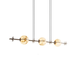Ecliptic Alabaster Linear Pendant Light