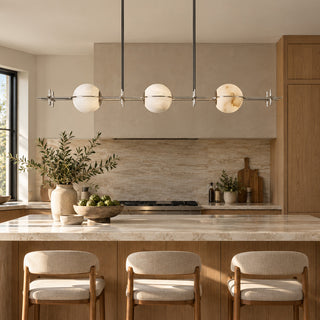 Ecliptic Alabaster Linear Pendant Light