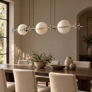 Ecliptic Alabaster Linear Pendant Light