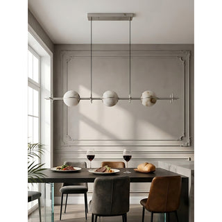 Ecliptic Alabaster Linear Pendant Light
