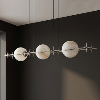 Ecliptic Alabaster Linear Pendant Light