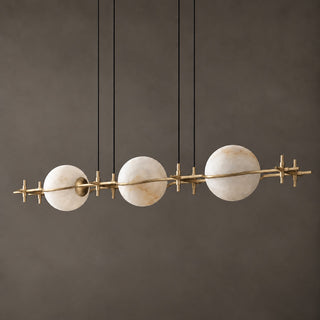 Ecliptic Alabaster Linear Pendant Light