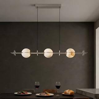 Ecliptic Alabaster Linear Pendant Light
