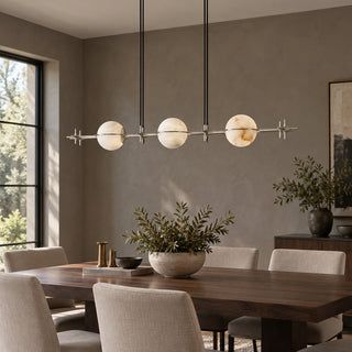 Ecliptic Alabaster Linear Pendant Light