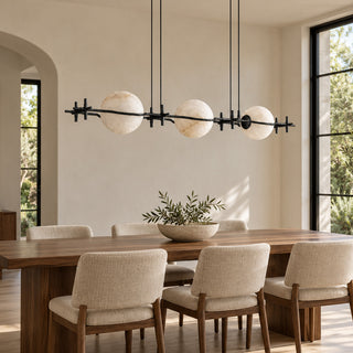 Ecliptic Alabaster Linear Pendant Light