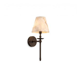 Elora Bobeche Alabaster Sconce