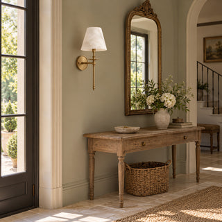 Elora Bobeche Alabaster Sconce