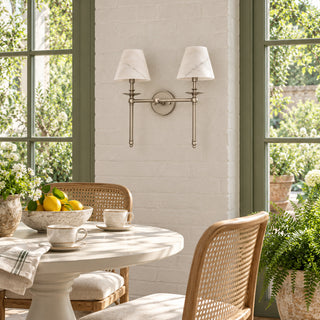 Elora Bobeche Alabaster Sconce