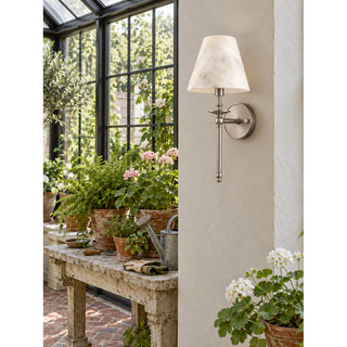 Elora Bobeche Alabaster Sconce
