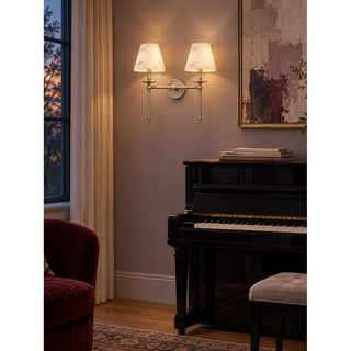 Elora Bobeche Alabaster Sconce