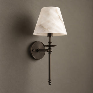 Elora Bobeche Alabaster Sconce