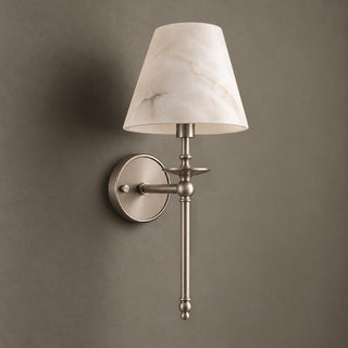 Elora Bobeche Alabaster Sconce