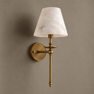 Elora Bobeche Alabaster Sconce
