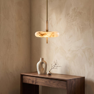 Equinox Alabaster Disc Pendant Light