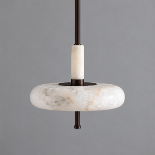 Equinox Alabaster Disc Pendant Light