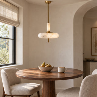 Equinox Alabaster Disc Pendant Light