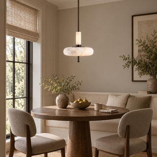 Equinox Alabaster Disc Pendant Light