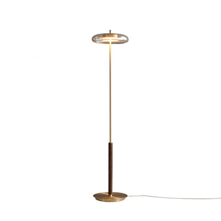 Equinox Glass Disc Floor Lamp