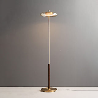 Equinox Glass Disc Floor Lamp