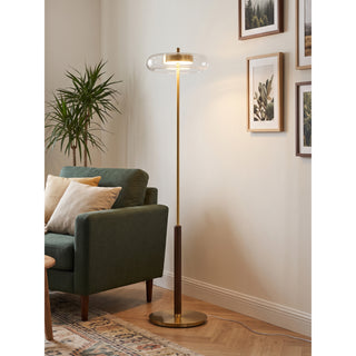 Equinox Glass Disc Floor Lamp