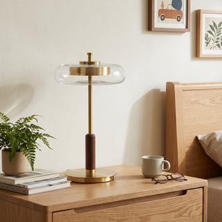 Equinox Glass Disc Table Lamp