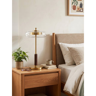 Equinox Glass Disc Table Lamp