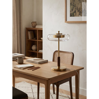 Equinox Glass Disc Table Lamp