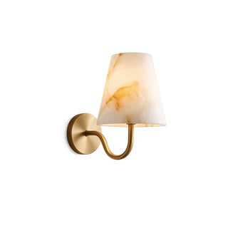 Hessa Alabaster Crook Arm Sconce