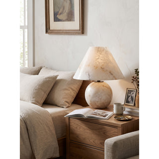 Ilvana Alabaster Sphere Table Lamp