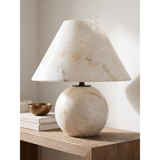 Ilvana Alabaster Sphere Table Lamp