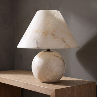 Ilvana Alabaster Sphere Table Lamp