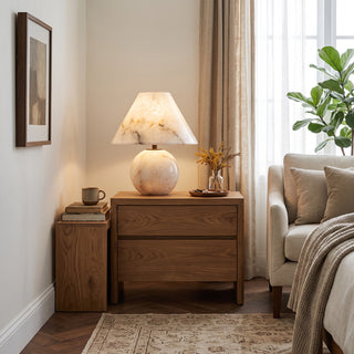 Ilvana Alabaster Sphere Table Lamp