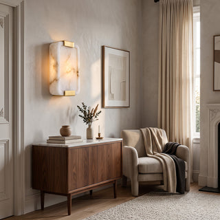 Lithos Alabaster Sconce