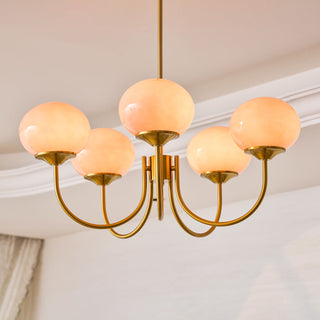Marshmallow Glass Chandelier