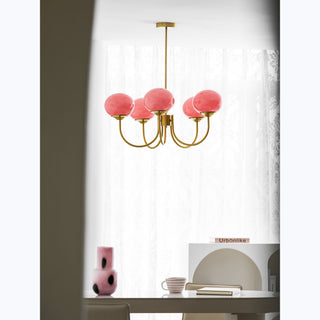 Marshmallow Glass Chandelier