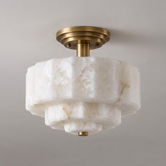 Lacquered Burnished Brass & White