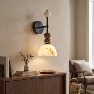 Olinda Beaded Stone Wall Sconce