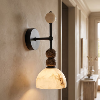 Olinda Beaded Stone Wall Sconce
