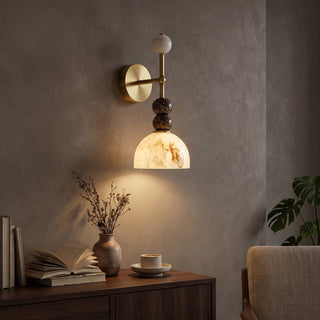 Olinda Beaded Stone Wall Sconce