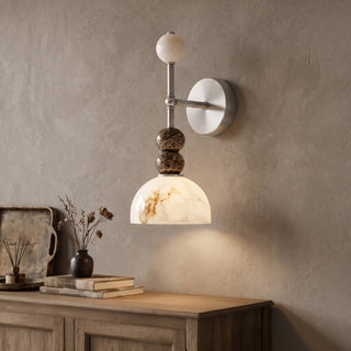 Olinda Beaded Stone Wall Sconce